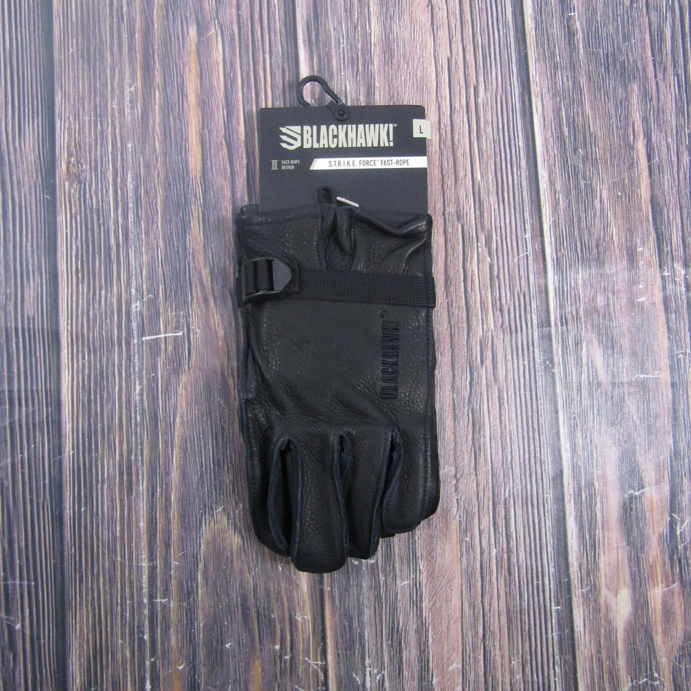 BLACKHAWK! Glove Mens L Black Leather Insulated Lined Military Workwear